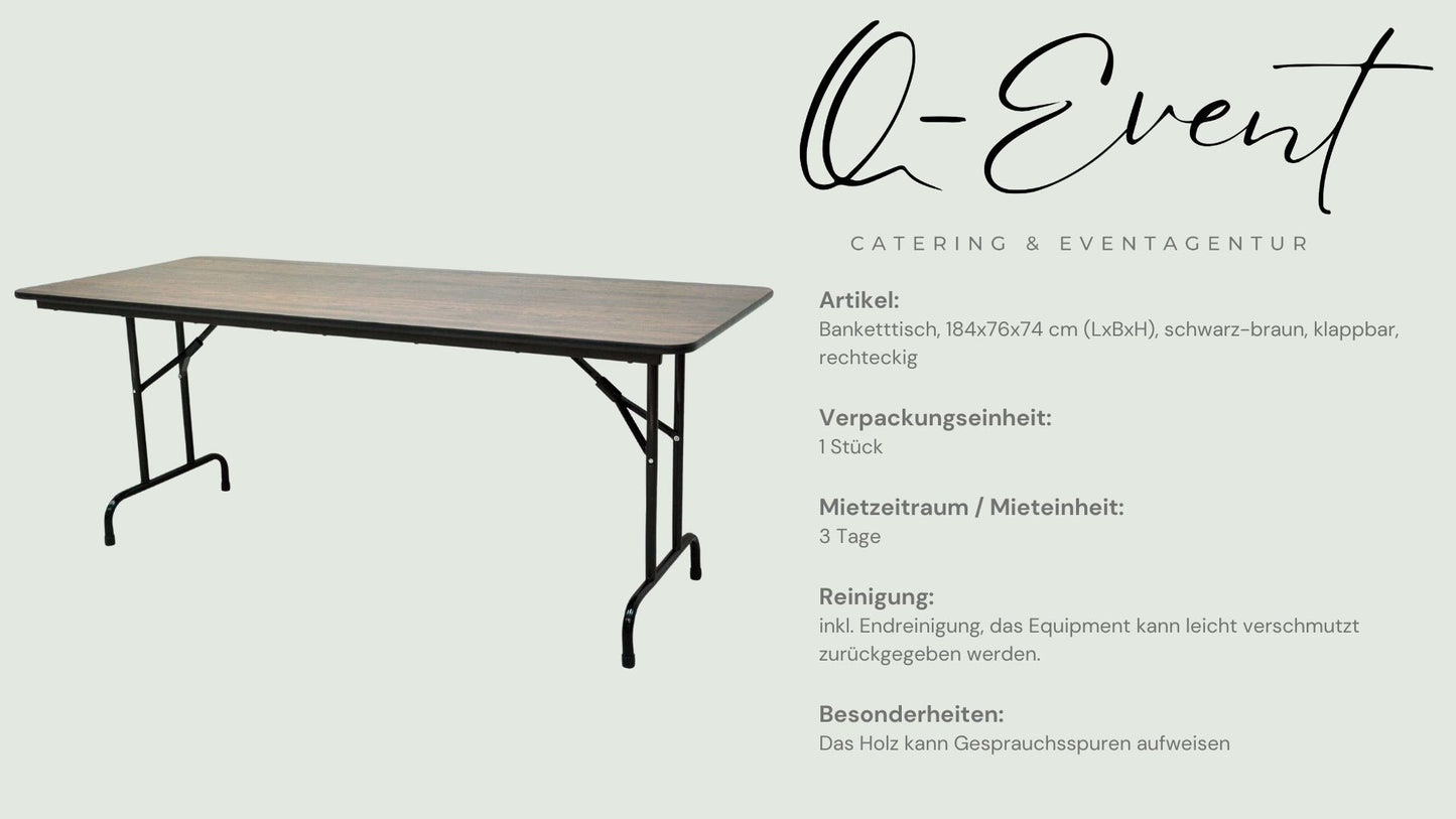Banketttisch rechteckig