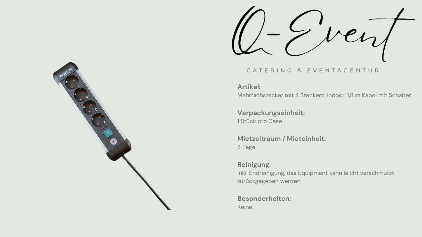 Mehrfachstecker mit 4 Steckern