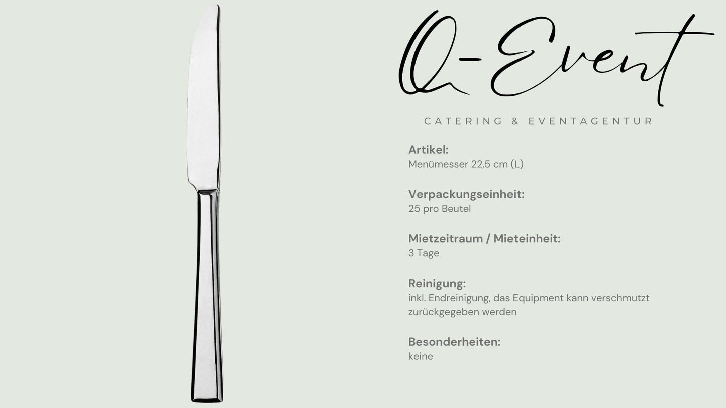 Menümesser inkl. Reinigung