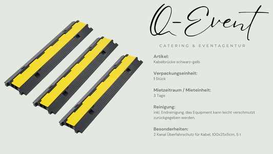 Kabelbrücke schwarz-gelb