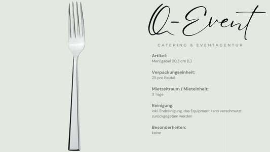 Menügabel inkl. Reinigung