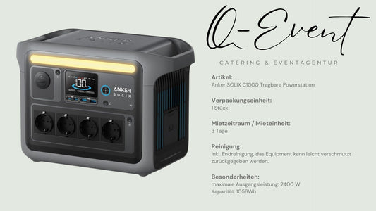 Anker SOLIX C1000 Tragbare Powerstation